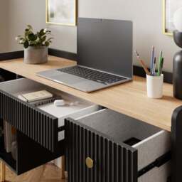 Georgi Standard 4 Drawer Desk - thumbnail 3
