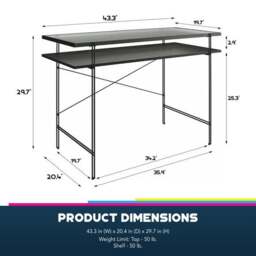 Wainwright Desk, Black Oak - thumbnail 6