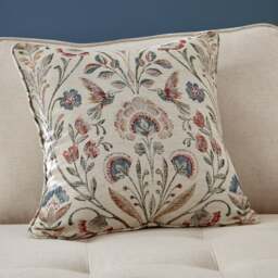 Antoinette Jacquard Natural Cushion - thumbnail 1