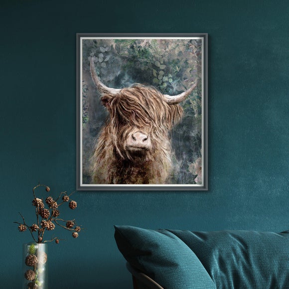 Cedar & Sage Dougal Highland Longhorn Cow Framed Print - image 1
