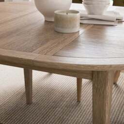 Bromley II Extendable 4-6 Seater Round to Oval Dining Table - thumbnail 3