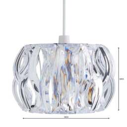 Wavy Jewel Easy Fit Pendant Shade - thumbnail 4