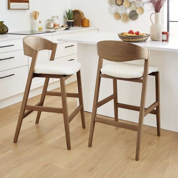 Oskar Bar Stool, Boucle - image 1