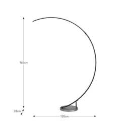 Quinlan Exaggerated Arc Touch Dimmable Floor Lamp - thumbnail 5