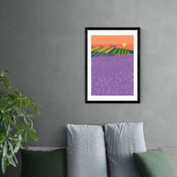 East End Prints Lavender Fields Print