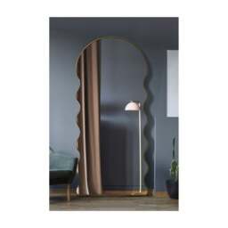 The Fluctus Dome Arch Topped Wavy Wall Mirror - thumbnail 1