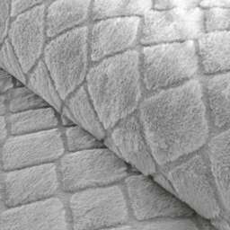 Catherine Lansfield Cosy Diamond Duvet Cover and Pillowcase Set - thumbnail 4