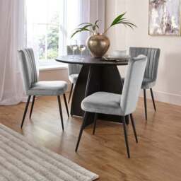 Taylor Dining Chair, Velvet - thumbnail 2