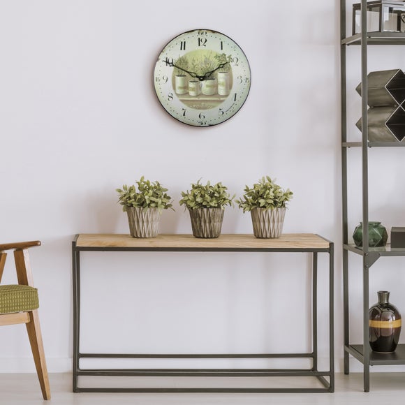 French Herb Pots Wall Clock - image 1