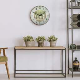 French Herb Pots Wall Clock - thumbnail 1