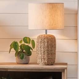 Acer Natural Woven Table Lamp - thumbnail 1