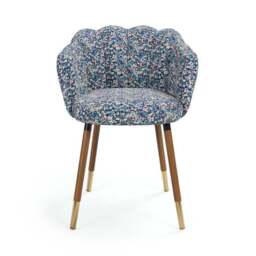 Vivian Dining Chair, Disty Fabric with Dark Stain Legs - thumbnail 6
