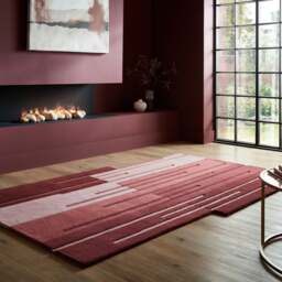Split Ombre Shaped Wool Rug - thumbnail 1