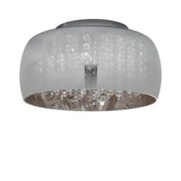 Seychelles Smoked Flush Ceiling Light - thumbnail 5