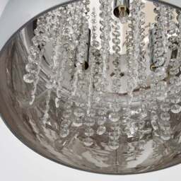 Seychelles Smoked Flush Ceiling Light - thumbnail 3