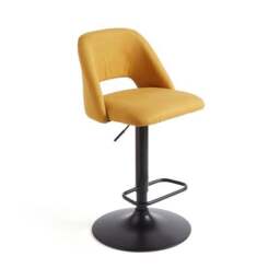 Jonas Adjustable Height Bar Stool, Fabric - thumbnail 5