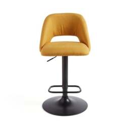 Jonas Adjustable Height Bar Stool, Fabric - thumbnail 6