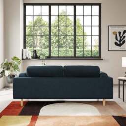 Newton Matte Plush Velvet 3 Seater Sofa - thumbnail 3