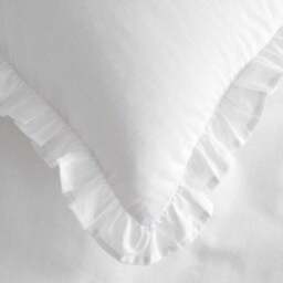Pure Cotton Frilled 100% Cotton Duvet Cover & Pillowcase Set - thumbnail 5