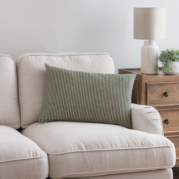 Chenille Striped Rectangular Cushion Cover - image 1