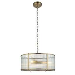 Vogue Hadley Ribbed 3 Light Pendant Light - thumbnail 5