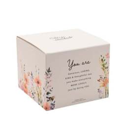 The Cottage Garden Peach Floral Multi Wick Ceramic Candle - thumbnail 2
