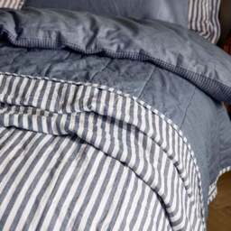 Yard Hebden Stripe 100% Cotton Bedspread - thumbnail 3