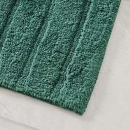 Luxury Cotton Textured Stripe Bath Mat - thumbnail 2