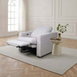 Zaria Boxy Basketweave Power Recliner Armchair - thumbnail 3