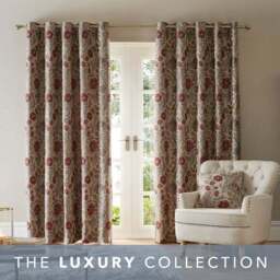 Betsy Chenille Jacquard Eyelet Curtains - thumbnail 2