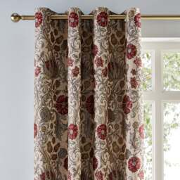 Betsy Chenille Jacquard Eyelet Curtains - thumbnail 1