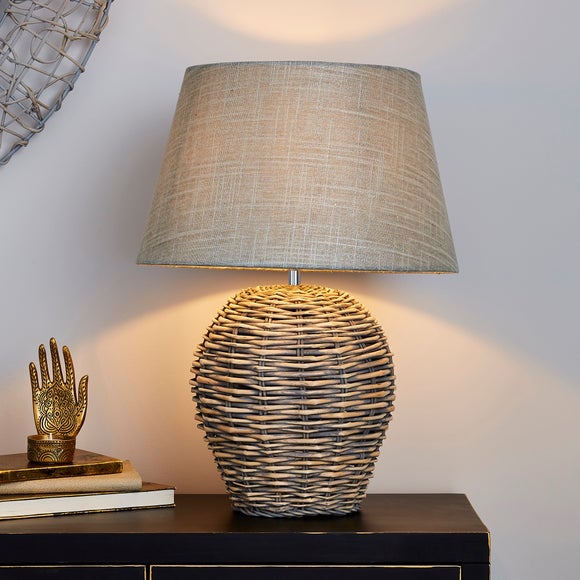Lari Split Weave Wicker Table Lamp - image 1