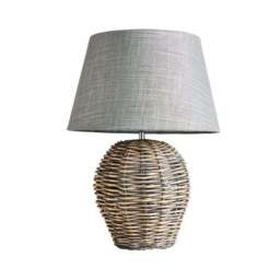 Lari Split Weave Wicker Table Lamp - thumbnail 5