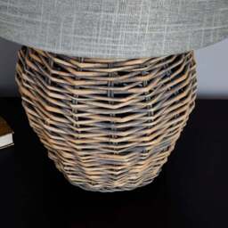 Lari Split Weave Wicker Table Lamp - thumbnail 4