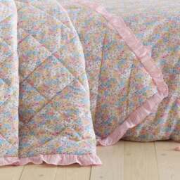 Catherine Lansfield Darcy Floral Bedspread - thumbnail 2