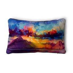 The Art Group Scott Naismith Cuillins Ridge Velvet Rectangle Cushion - thumbnail 2