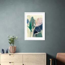 East End Prints Pastel Leaves Print - thumbnail 1
