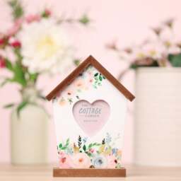 The Cottage Garden Birdhouse Heart Photo Frame - thumbnail 1