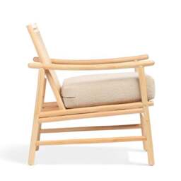 Desser Borneo Rattan Chair with Boucle Cushion - thumbnail 5