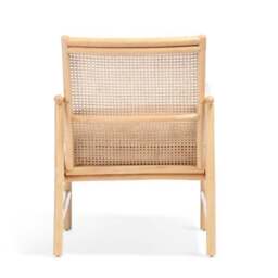 Desser Borneo Rattan Chair with Boucle Cushion - thumbnail 4