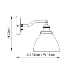 Vogue Tobermory Industrial Wall Light - thumbnail 6