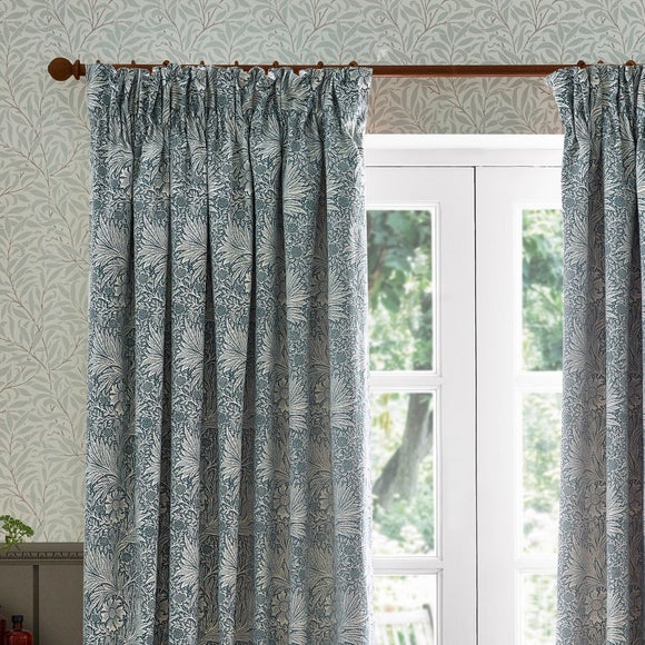 Morris & Co. Marigold Jacquard Pencil Pleat Curtains - image 1
