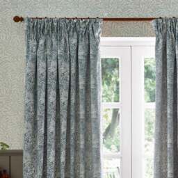 Morris & Co. Marigold Jacquard Pencil Pleat Curtains - thumbnail 1