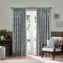 Morris & Co. Marigold Jacquard Pencil Pleat Curtains - thumbnail 2