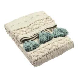 Furn. Boho Cotton Throw Blanket 130cm x 180cm - thumbnail 3