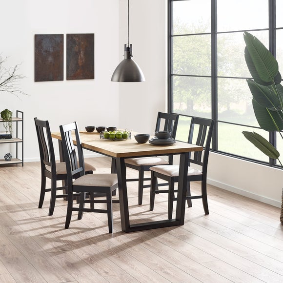 Hilton Rectangular Dining Table with 4 Hilton Dining Chairs - image 1