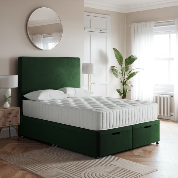 Luxury End Ottoman Bed Frame, Velvet - image 1