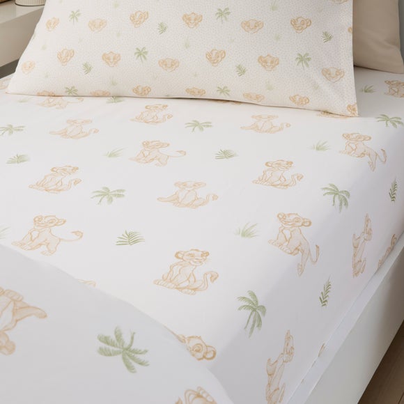 Set of 2 Disney Simba Adventures 100% Cotton Fitted Sheets - image 1