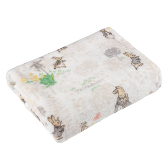 Classic Throw Blanket Natural 130x150 - image 1