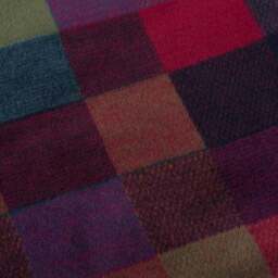 Super Soft Textured Check Multicoloured Throw Blanket - thumbnail 3